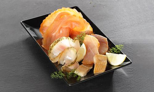 Assortiments poissons fumés Assortiments